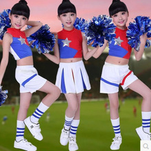 足球宝贝拉拉队服装啦啦操学生演出服成人儿童男女啦啦队表演服装