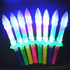 兒童玩具刀發光刀劍斧伸縮劍創意閃光玩具夜市地攤貨源發光玩具