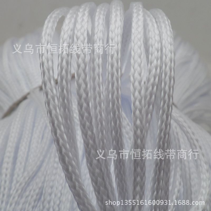3mm4mmPP丙纶绳 漂白黑色丙纶绳900D 编制网绳