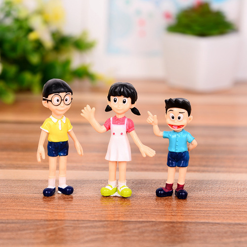 5 Doraemon Nobita Family Handmade Office Doraemon Tinkerbell Doraemon Ornaments Micro Landscape Cake Ornaments Wholesale