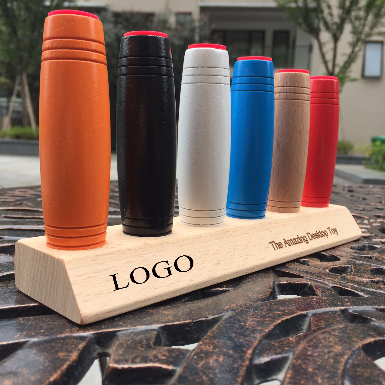 熱賣mokuru木頭棒棒桌面翻轉遊戲木制不倒棒解壓棒新奇特減壓玩具