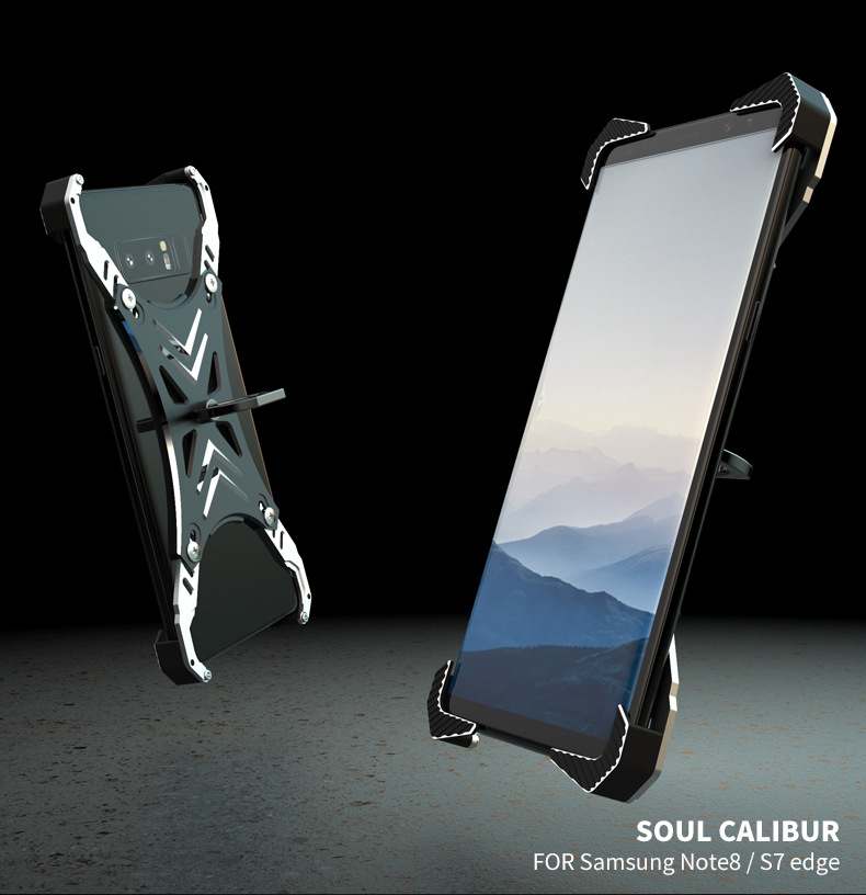 R-Just Blade Master Ring Holder Shockproof Aerospace Aluminum Metal Shell Case Cover for Samsung Galaxy Note 8 & Samsung Galaxy S7 Edge