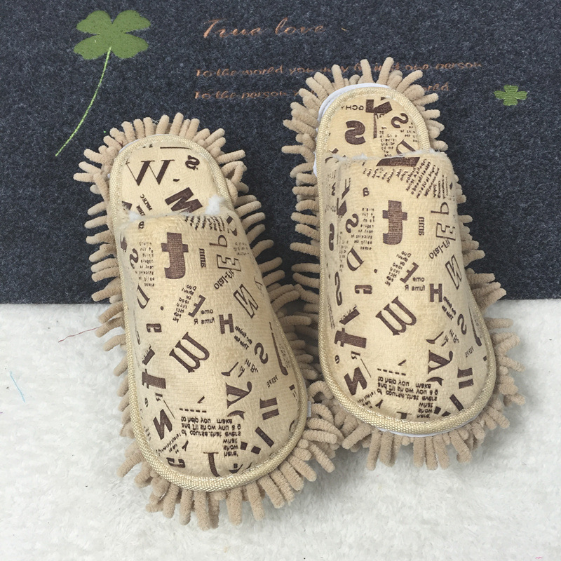 花涧现货 冬季情侣款 懒人拖鞋 擦地拖鞋 雪尼尔拖鞋 可拆洗定制|ms