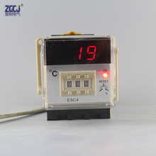 PT100输入 E5C4数显温控仪 0-999度，220V,12V,24V都可做 带底座