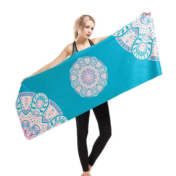 MANDALA Yoga Towel Paving Towel Soft Silicone Non-slip Quick-drying Fitness Pilates Outdoor Sports for Men and Women