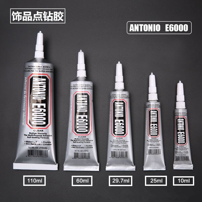 ANTONIOE6000 glue 110ml high quality point drill glue E6000 jewelry glue toothpaste glue