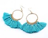 Fashionable earrings, accessory, European style, boho style