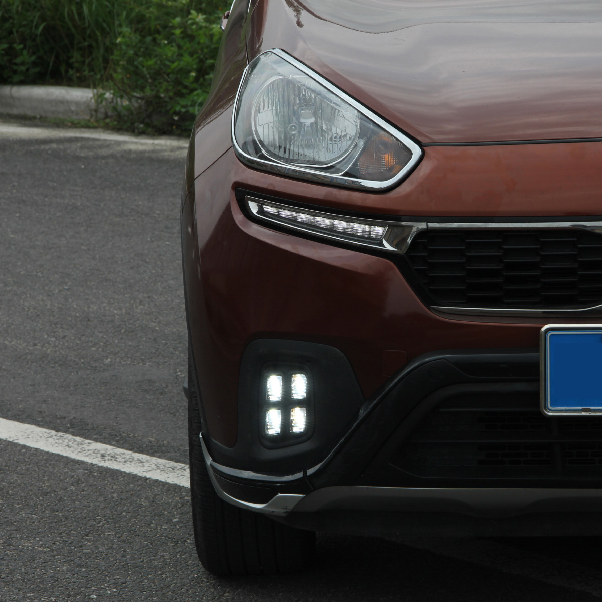 Aplicable corriente a la luz diurna de Kia KX3 Modificación corriente de la luz diurna de Kia KX3 Modificación de la luz de niebla de la Guía ligera del LED