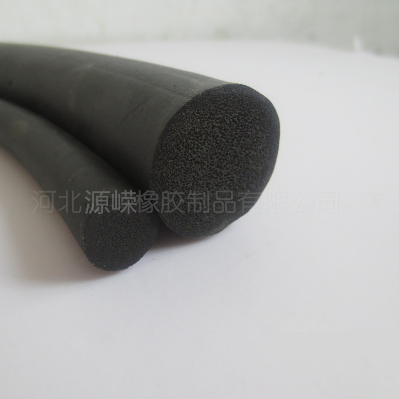 密封条圆条海绵发泡黑色实心插入式3mm/4/6/8/10mm车门防撞尘