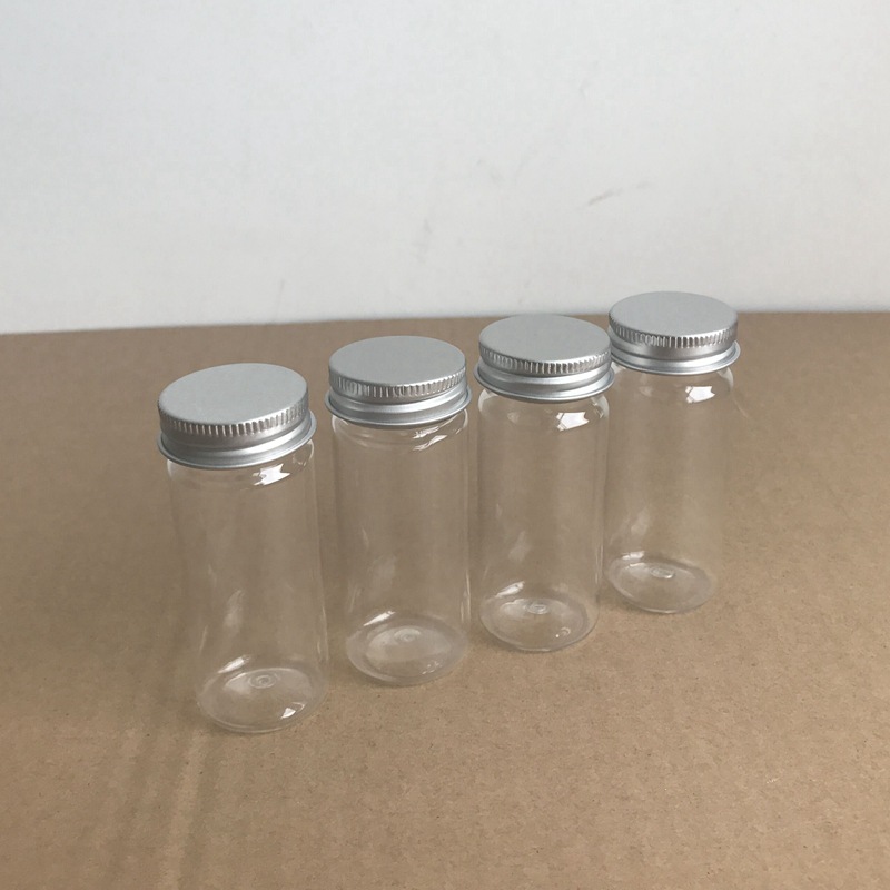 40ml直筒PET塑料瓶 铝盖 小瓶子 样品瓶 精油瓶 椰子油瓶(LG124)