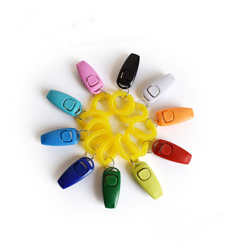 Pet Trainer Multi-functional Pet Clicker Whistle Dog Training Tool Clicker Dog Horn Dual-in-One Pet Supply