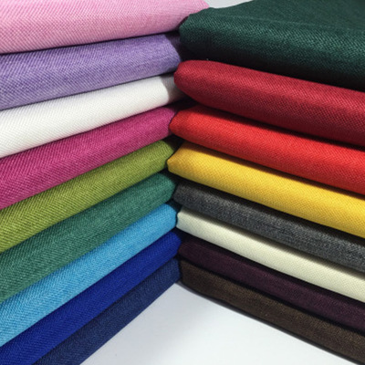 沙发布 阳离子仿麻布亚麻细麻涤纶布料 工程耐磨舒适透气厂家直销