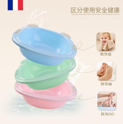 婴儿脸盆宝宝洗脸盆 奶牛脸盆 脚盆 卡通儿童洗脸盆 儿童脸盆新款