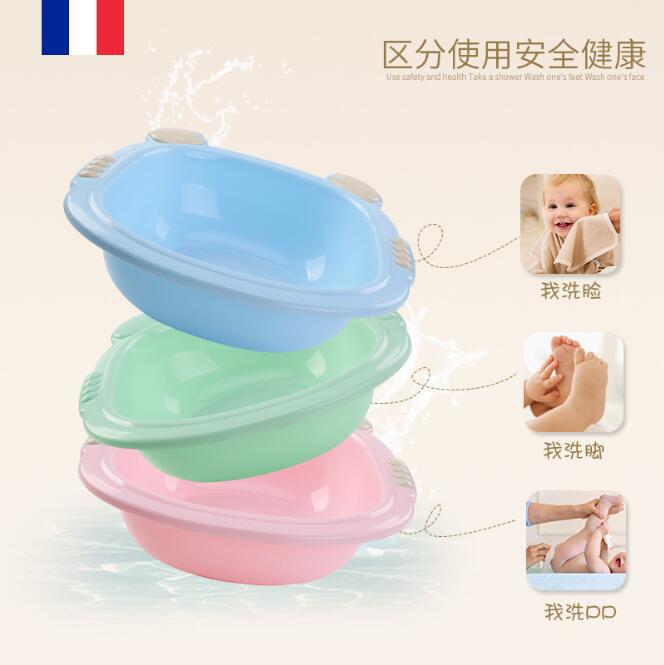 婴儿脸盆宝宝洗脸盆 奶牛脸盆 脚盆 卡通儿童洗脸盆 儿童脸盆新款