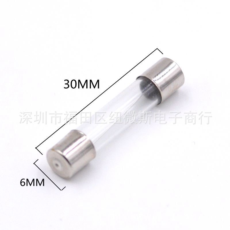 Glass fuse tube 6x30 15A 15 amp fuse tube 6x30mm 250V fuse