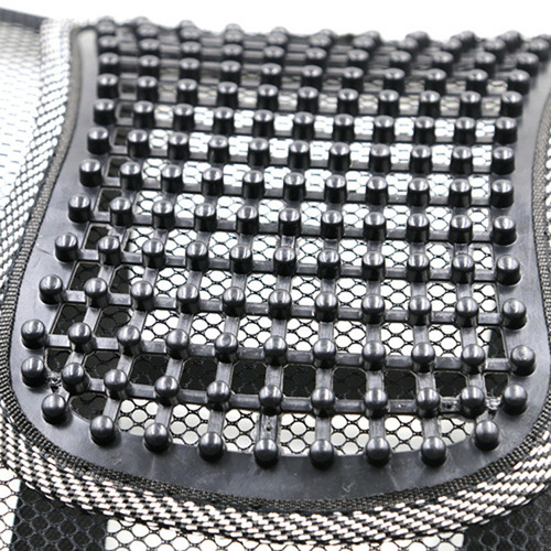 Car ice silk lumbar support steel wire leather nail waist cushion cushion breathable mesh massage office chair summer car interior supplies