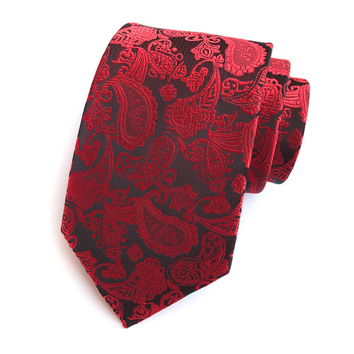 Wedding business stage perfromance dress suit blazer neck tie for mencashew flower paisley pattern and color man tie