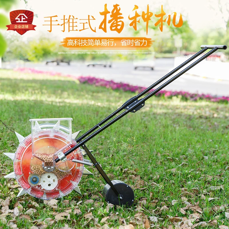 Ручной толчок хлопок соя арахис Кукуруза ручной толчок сеялка роликовая точка Карусель машина тонкой посадки машины