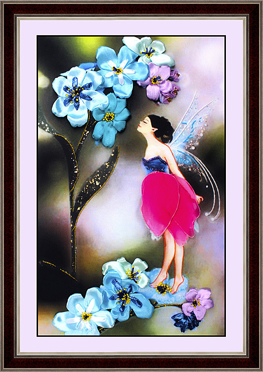 Oujin nianhua cinta bordado fábrica directa color impresión colgante pintura Elf beso sala de estar entrada pintura decorativa