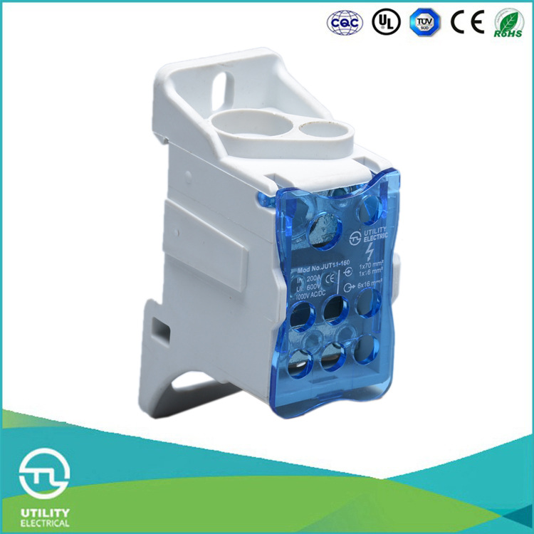 尤提乐JUT11-160常规小型集线盒分线盒_160A两线进多线出端子排