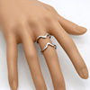 Fashionable classic universal ring, Korean style, simple and elegant design