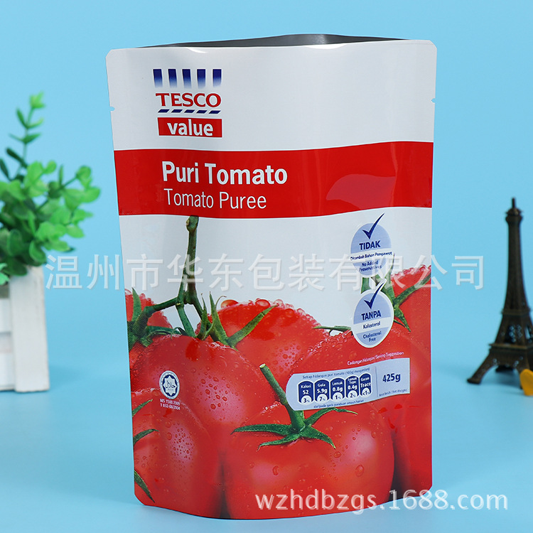 厂家批发自立饲料种子包装袋 彩印卡通休闲食品拉链袋