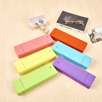 抽屉文具盒 ABS原包料糖果多色选笔盒 文具盒 铅笔盒创意笔盒|ms