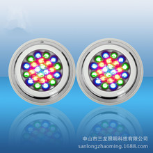 9w12w15w18w24w30w33w35w40w45瓦 LED泳池灯 水下灯 不锈钢水底灯
