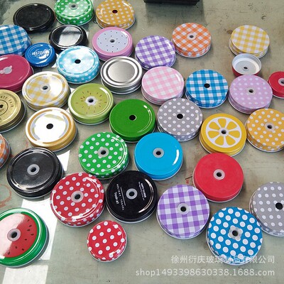 廠家直銷70螺紋蓋子內外旋蓋馬口鐵蓋果汁飲料杯蓋玻璃瓶蓋沖孔蓋