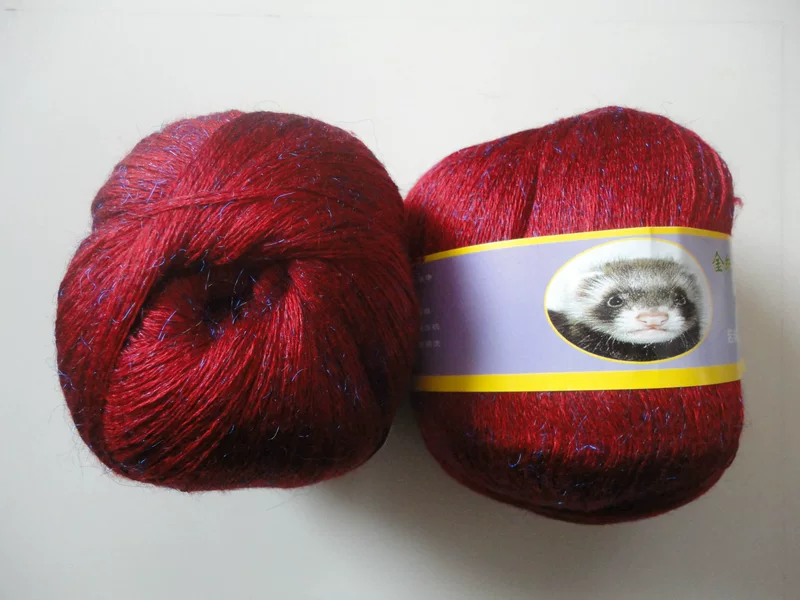 Colorful gold mink velvet imitation mink velvet special fancy yarn 6 -strands scarf hat shawl special color wire