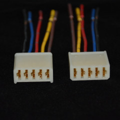 Car glass lifter socket plug, glass lifter socket with wire, five-hole with wire, glass lifter plug with wire