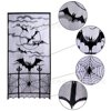 Halloween curtain ghost festival door curtains edited lace spider web bat curtain 40x84 inch ghost festival