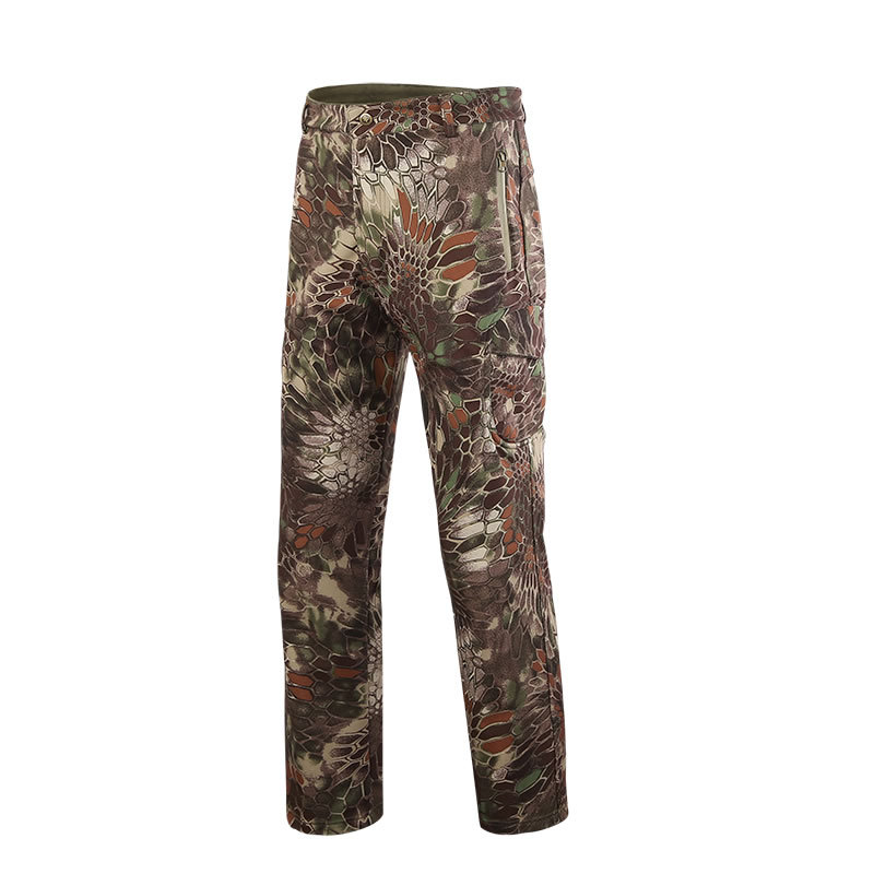 waterproof velvet keep warm travel trousers