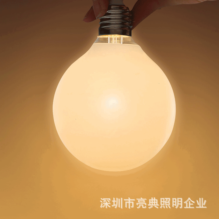 led单灯e27螺口镜前灯泡节能爱迪生照明光源暖白黄光灯龙珠泡球泡