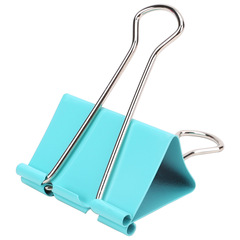 Powerful 8555es Colorful Long-Tail Clip 19mm Ticket Clip Metal Swivel Clip Document Clip Organizer 40-Piece Set