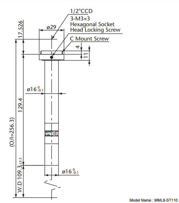 日本Moritex茉丽特 远心镜头 MML8-ST110 MML-ST系列固定倍率镜头