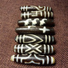 Tibetan beads tiger teeth Buddha beads Tibetan nine -eyed Leizi nobleman Tiandi old agate weathered a variety of beads wholesale