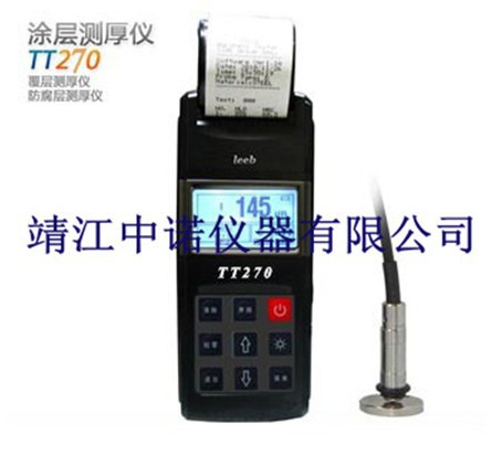 涂层测厚仪TT270磁性覆层测厚仪带打印小探头分体型涡流测厚仪