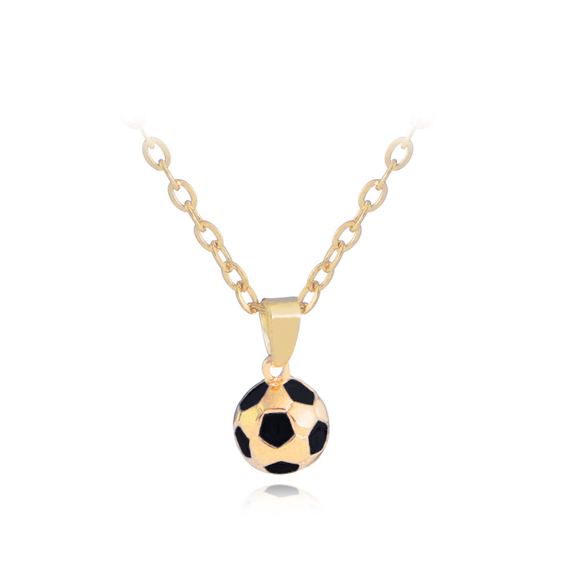 Creative World Cup Football Pendant Sweater Chain Necklace Hot Selling Necklace Women Wholesale Nihaojewelry display picture 2
