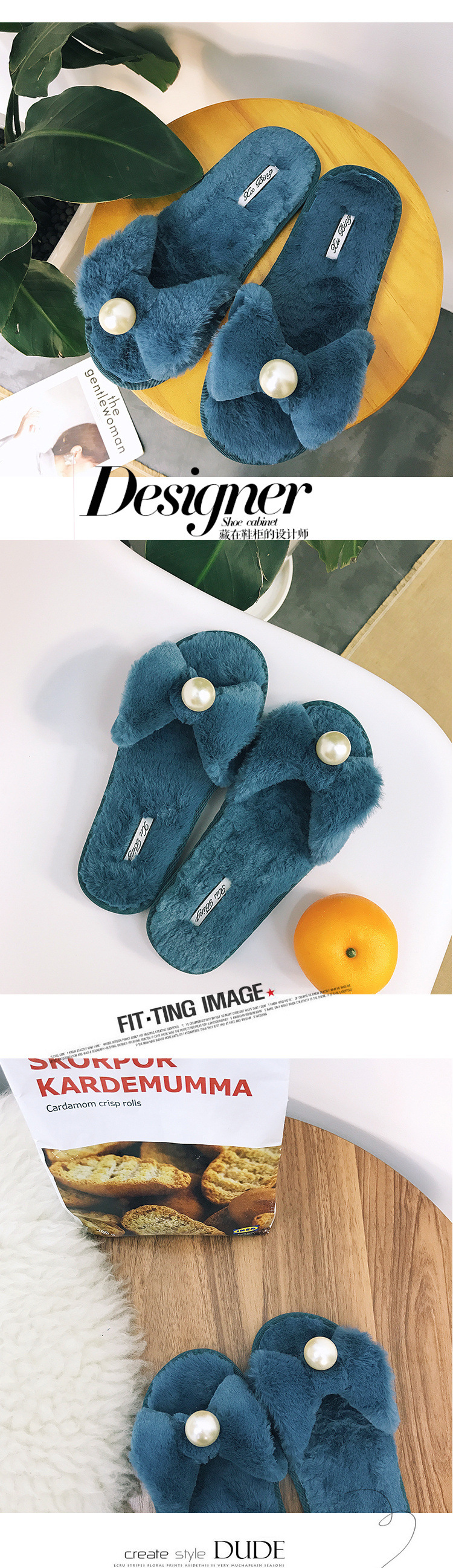  creative winter warm wool slippers  NSPE13423