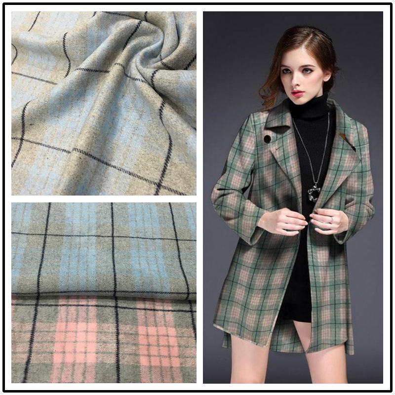 Manufacturer's Ready-made Fashionable Outwear Women's Woven Woolen Fabric in Stock 30 Maobao Plaid Fabric Manufacturer's Ready-made Fashionable Outwear Women's Woven Woolen Fabric in Stock 30 Maobao Plaid Fabric