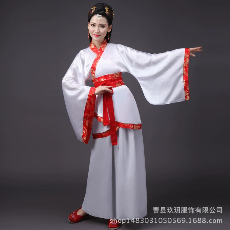 Ежегодная конференционная костюм Female Tang костюм Hanfu обыкновенная одинарная и двойная повивка, юбка для выступления взрослого подарка выпускной
