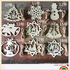 Christmas Eco-Friendly Wooden Craft Decorative Creative Wooden Christmas Gift Laser Engraved Hanging Ornament