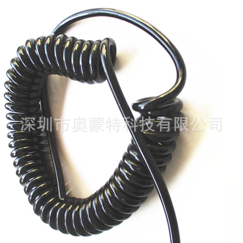 PU弹簧线 4平方4芯特种弹簧电线 大功率弹簧线 弹簧 抽线卷线厂家