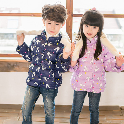 new pattern men and women Hooded Down Jackets Children Down jacket Terry coat Korean Edition Manufactor Direct selling On behalf of