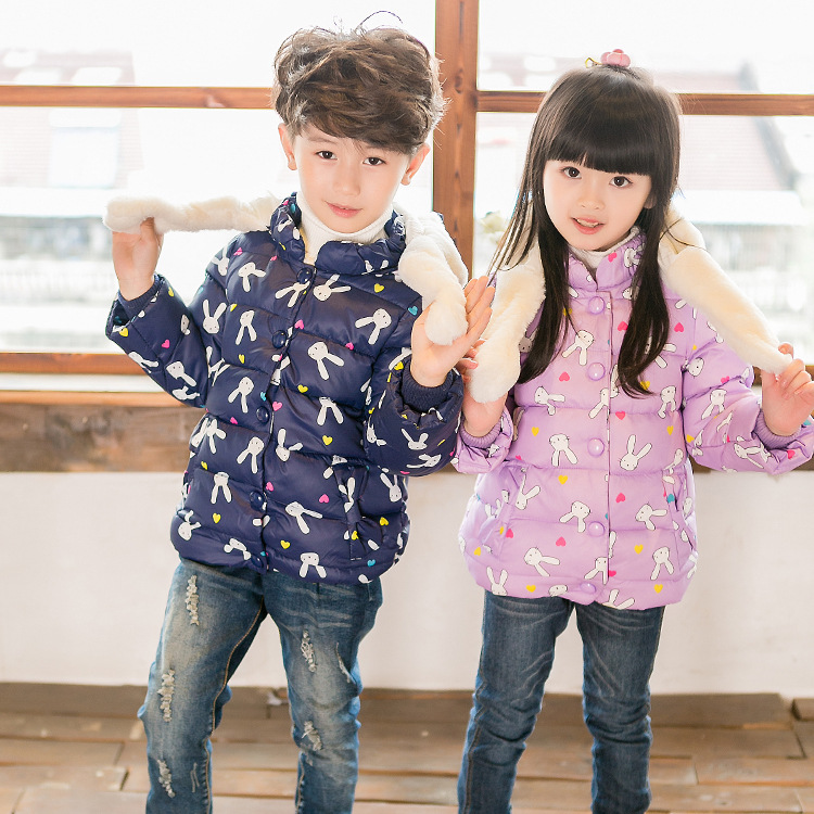 new pattern men and women Hooded Down Jackets Children Down jacket Terry coat Korean Edition Manufactor Direct selling On behalf of