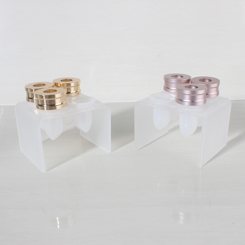 En stock para molde de silicona simple puede ser equipado con soporte de anillo de aluminio cabeza de boca de pájaro cepillo largo hecho a mano casero DIY lápiz labial 12,1