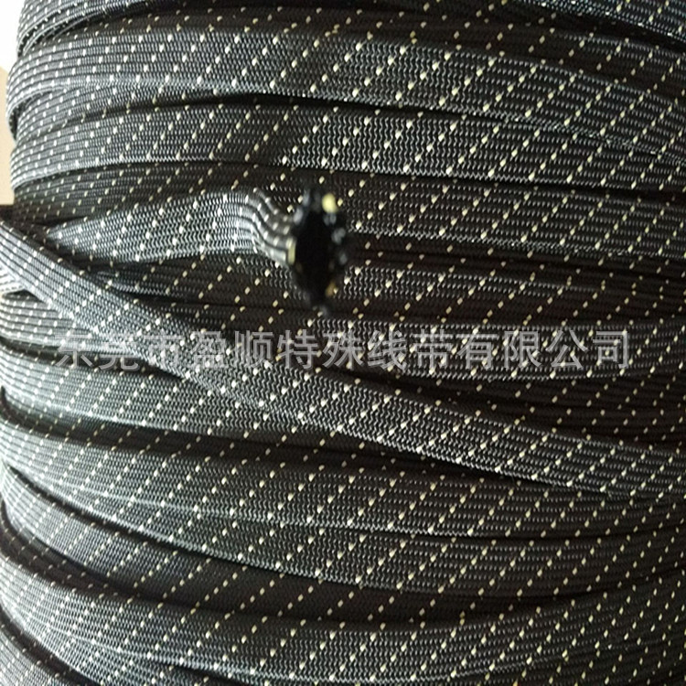 黑色芳纶耐高温套管 1414对位芳纶套管 电线管道隔热阻燃套管