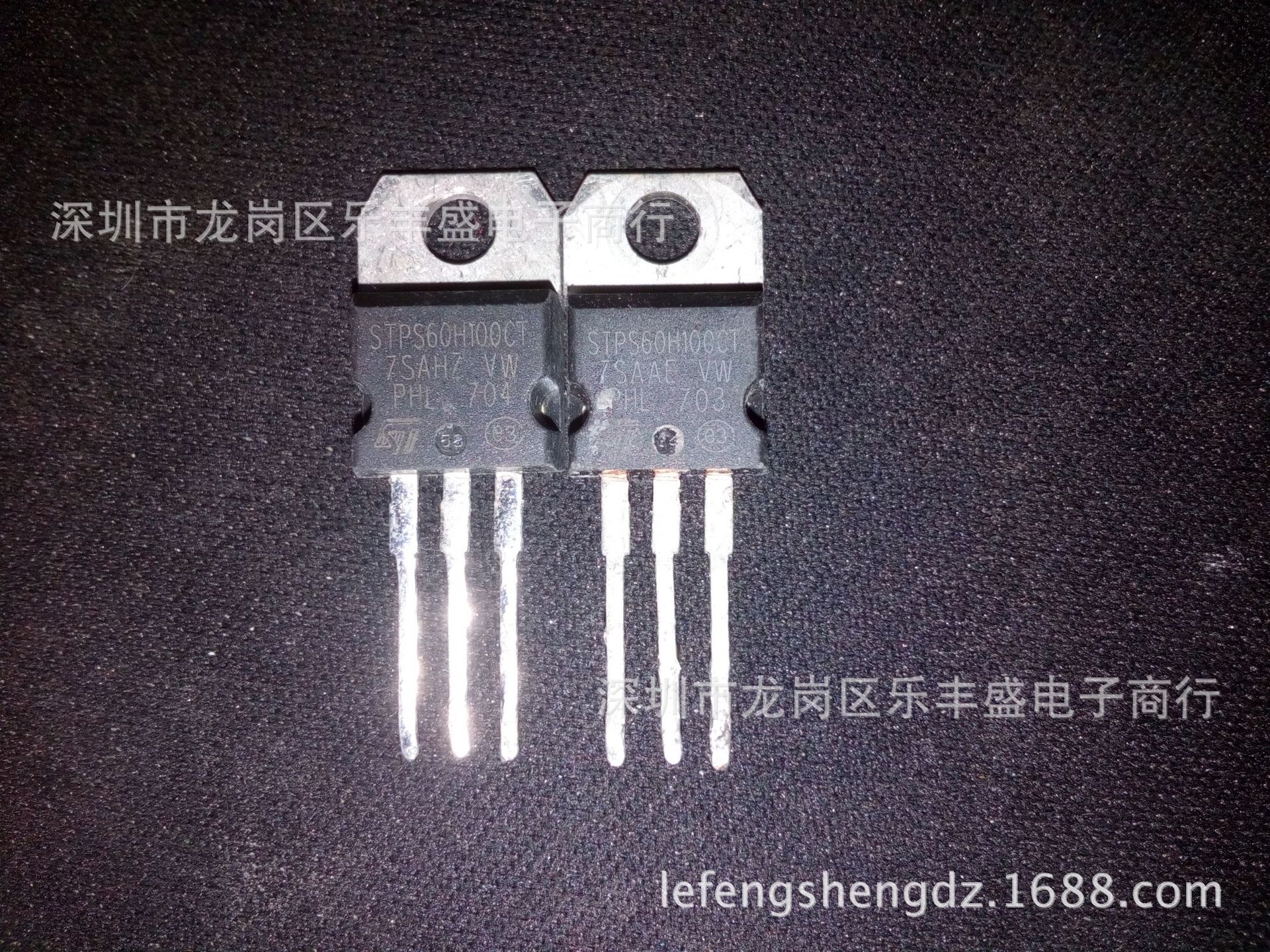 STPS60H100CT 拆机ST TO-220 肖特基二极管 60A 100V