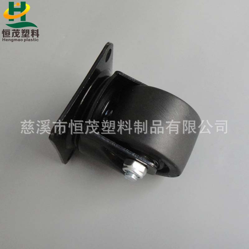恒茂供应3寸低重心脚轮,可承重600KG万向脚轮,黑色刹车片脚轮